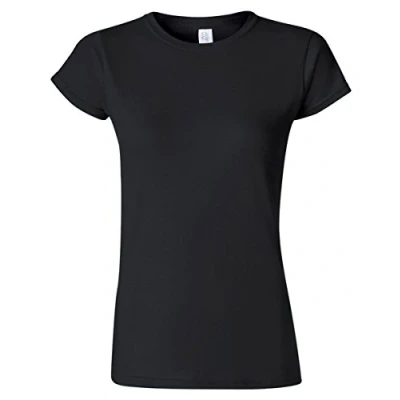 Image of Gildan Ladies Soft Style Short Sleeve T Shirt (XL) (Black)