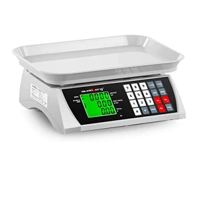 Image of Steinberg Systems Price Calculating Scale Digital SBS PW 301CA (Weighing range up to 30 kg, Accuracy: 1 g, LCD display, 6 functions, 28.8 x 21.8 cm)