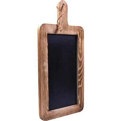 Image of Freestanding or Hanging Double Sided Paddle Chalkboard Promote Special Offers and Menu Details. Blackboard Sign, Café Specials Board, Kitchen Notes Reminder, Chalk Writing Board