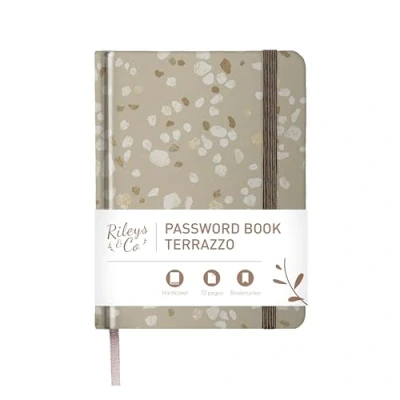 Image of Rileys &amp; Co. Password Book with Alphabetical Tabs, Keeper, Books for Seniors, Notebook Internet Login, Website, Username (Tropical, 15.2 x 11.4 cm)