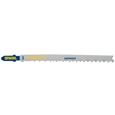 Image of Irwin Metal/Wood Cutting Jigsaw Blades (5) gressive Teeth T Shank 132mm