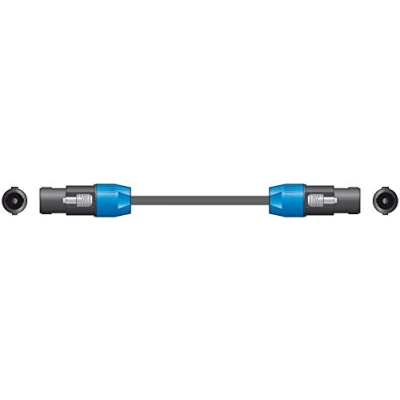 Image of qtx 1.5 m SPK Plug to Speaker Lead Black