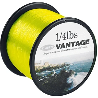 Image of FLADEN VANTAGE PRO Bulk 1/4lb Spools of Extra Strong Monofilament Sea Fishing Line (YELLOW FLUORO) comes in 15, 20, 30 &amp; 50lbs (50lbs 238m 0.70mm)
