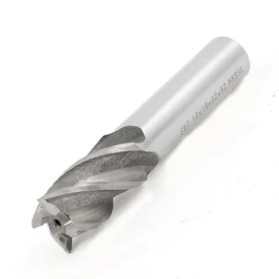 Image of sourcingmap 18mmx16mmx92mm 4 Flutes HSS AL End Mill Milling Cutter Tool Straight Shank