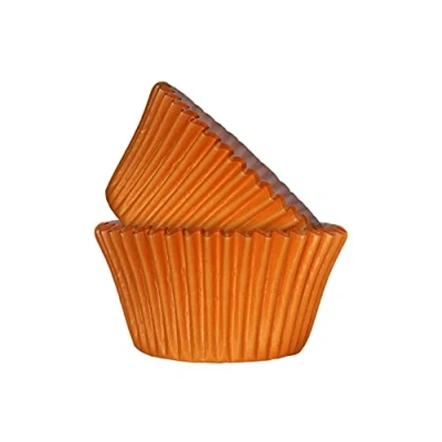 Image of Cake N Bake Cupcake Muffin Baking Cases (Orange, 75)