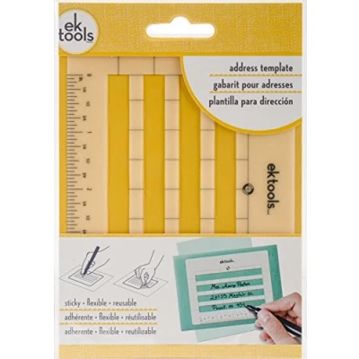 Image of Ek Success 54 02009 Tools Sticky Envelope Address Template, Multi Colour