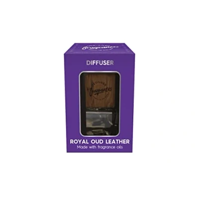 Image of Designer Fragrances ROYAL OUD LEATHER Car Home Diffuser Air Freshener Bottle Reed Hanging Scent