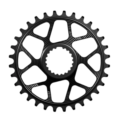 Image of Works Components Narrow Wide Chainring to Fit Shimnao Direct Mount 12SPD HG (Black, 28T)