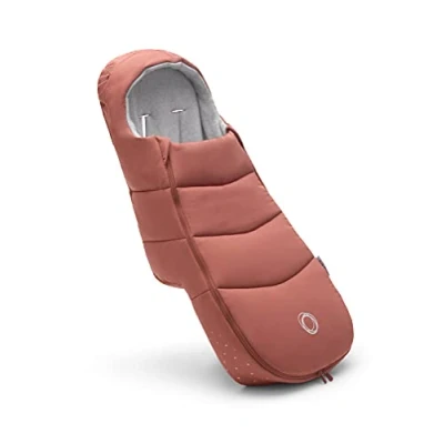Image of Bugaboo Footmuff, Must Have Pushchair Accessory, All Season and Waterproof, Warm Breathable Cosy Toes in Sunset Red
