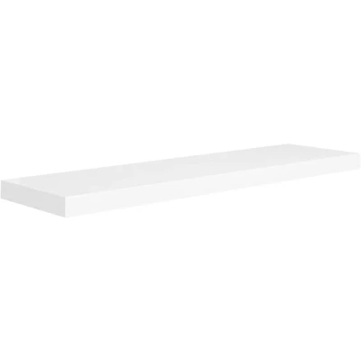 Image of vidaXL Floating Wall Shelf White 90x23.5x3.8 cm MDF
