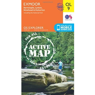 Image of Explorer Active OL9 Exmoor Map With Digital Version