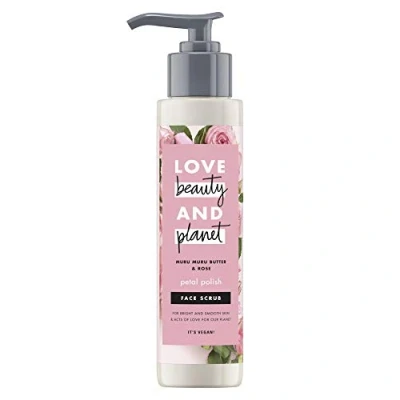 Image of Love Beauty and Planet Muru Butter Rose Vegan Face Scrub, Protecting Moisturising, 125 ml
