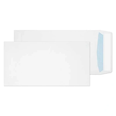 Image of Blake Purely Everyday DL+ 235 x 121mm 100 gsm Pocket Self Seal Envelopes (8888) White Pack of 500