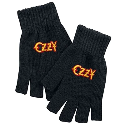Image of Ozzy Osbourne Unisex Fingerless Gloves Black, 95% polyacrylic, 5% Elastane,