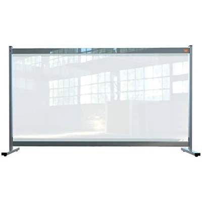 Image of Nobo Premium Plus Clear PVC Protective Desk Divider Screen 1470x860mm