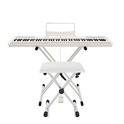 Image of SDP 2 Digital Piano 88 Weighted Keys White with Stand and Bench