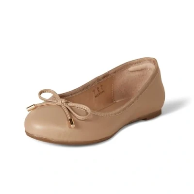 Image of Amazon Essentials Women&#039;s Billie Ballet Flats, Beige, 8 UK