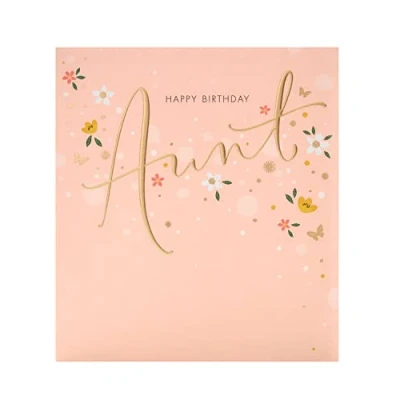 Image of UK Greetings Auntie Birthday Card for Her Happy