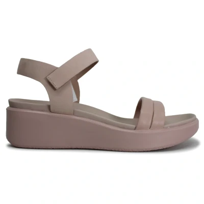 Image of Flowt Lx Leather Women&#039;s Ankle Strap Wedge Sandals