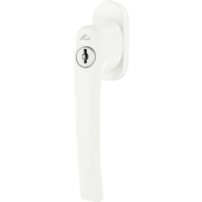 Image of Roto Line Lockable Handle 100 Nm without Logo Traffic White Pin Length 40 mm