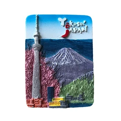 Image of Tokyo Tower Japan 3D Refrigerator Magnet Sticker Tourist Souvenirs,Resin Fridge Home &amp; Kitchen Decoration