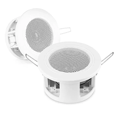 Image of Power Dynamics CSBA3L 3&quot; Compact Small In Ceiling Speaker (x2) 15w Each