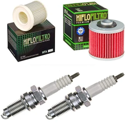 Image of Air Filter Oil Spark Plugs for XV 535 SN Virago Year of Manufacture 1995 Service Kit Maintenance