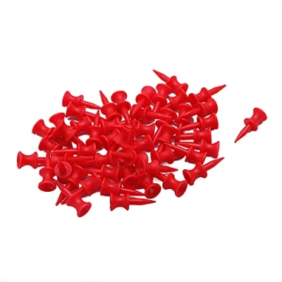 Image of Bulldog Golf Tees® Short Red 32mm Castle Tees Pack of 100