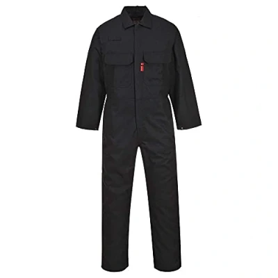 Image of Portwest BIZ1 Men&#039;s Protective Workwear Overalls Bizweld FR Coverall Black, 4X Large