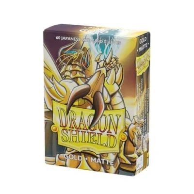 Image of Dragon Shield Matte Japanese Size Sleeves 60Pk Gold