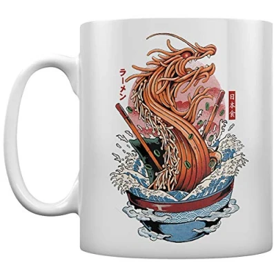 Image of Ilustrata Dragon Ramen Mug White
