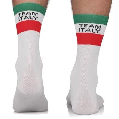 Image of TODO Men&#039;s and Women&#039;s Cycling Socks Breathable Road Bike With Motif Also Running Socks, Team Italy, 43 46