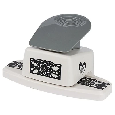 Image of Punch, Royal Border Punch 2.9 cm x 6 cm, Motif Hole for Paper, Crafts (Poinsettia with Pop Up Effect)