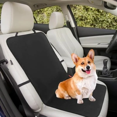 Image of Niuoppy Front Car Seat Cover for Dogs, Dog Nonslip, Waterproof Dogs ScratchProof, Protector Suitable Suvs Cars (Size 1)
