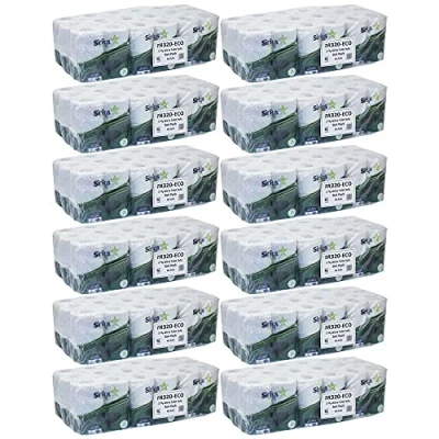 Image of Ecoroll 100% Recycled Eco Toilet Rolls 2ply 320 Sheet (432 Rolls)