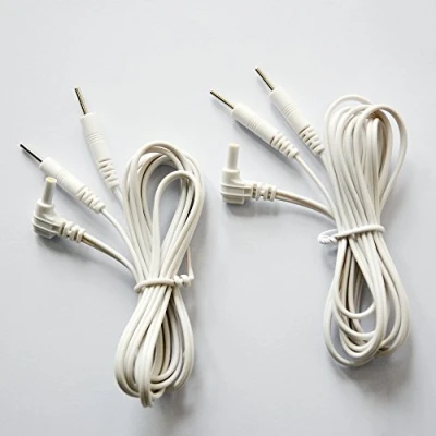 Image of KONMED 1 Pair Tens Lead Wires Jack 2.35mm Plug 2mm Pin Connection