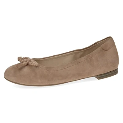 Image of CAPRICE Women&#039;s 9 22112 20 Ballerina, Desert Suede, 6.5 UK