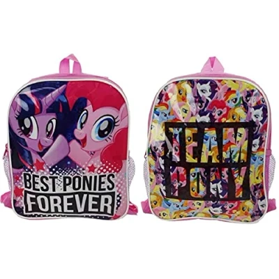 Image of My Little Pony Reversible 2 Sided Backpack Rucksack School Travel Bag Kids Children 32cm