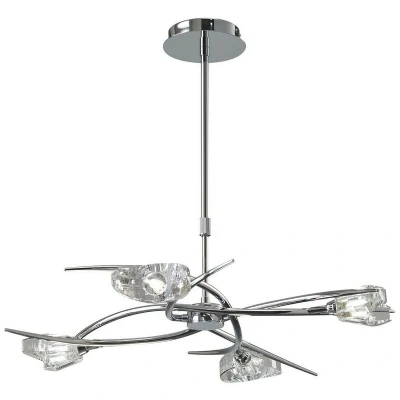 Image of Eclipse Telescopic Semi Flush Convertible 4 Light G9, Polished Chrome