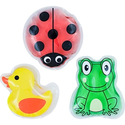 Image of Safety First Aid Group HypaGel Kids Gel Reusable Ice Packs (Hot or Cold) Pack of 3 for Bumps Bruises Muscle Pains