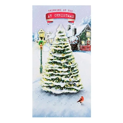 Image of Hallmark Thinking of You Christmas Card &quot;Happiness&quot; Medium