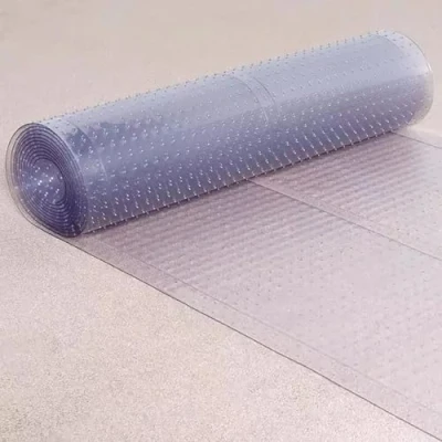 Image of CAPRICAN Vinyl Heavy Duty Clear Plastic Carpet Protector Roll Waterproof, Anti Slip Runner for Home, Office, Hallway, Kitchen &amp; Household Essentials (5m x 27inch)
