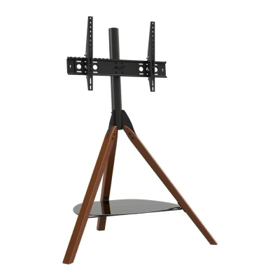 Image of AVF Hoxton FSL1000HOXDWB 1000 mm TV Stand with Bracket Dark Wood &amp; Black, Black,Brown