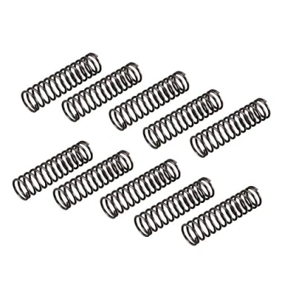 Image of sourcingmap Compression Spring 1.2mm Wire Dia , 12mm OD 45mm Free Length Steel Extension Spring,Black,10Pcs