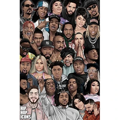 Image of Pyramid International Hip Hop Icons Maxi Poster, 61cm x 91.5cm Official Merchandise ​