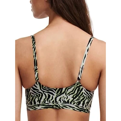 Image of Chantelle Women&#039;s, SOFTSTRETCH, Padded Bralette , Women&#039;s invisible lingerie, Zebra Print, XL XXL