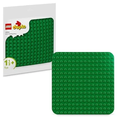 Image of LEGO DUPLO Green Building Plate Construction Toy for 1.5 Plus year old Toddlers, Boys &amp; Girls, Preschool Bricks Display Base Stimulates Imaginative Play and Creative Builds 10460