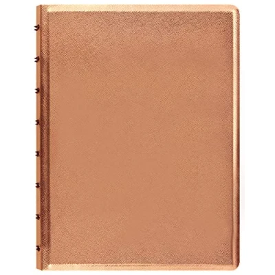 Image of Filofax Saffiano A5 refillable Notebook Rose Gold