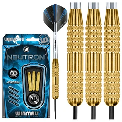 Image of WINMAU Neutron 23 gram Brass Darts with Prism Flights and Shafts (Stems)