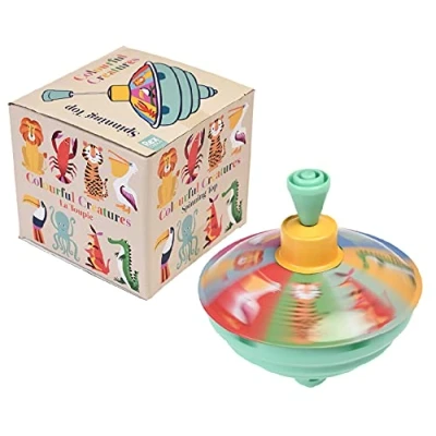 Image of Rex London Colourful Creatures Metal Spinning Top